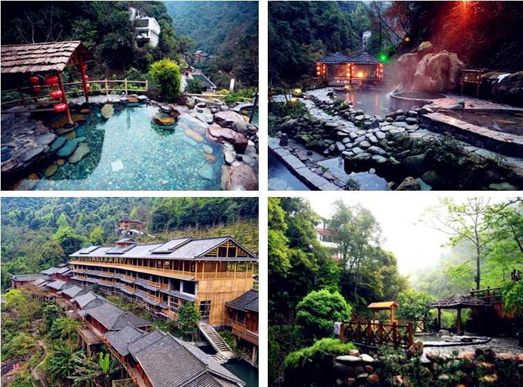 龙胜温泉白面红瑶寨休闲养生一日游龙胜温泉门票赠送白面红瑶寨导服