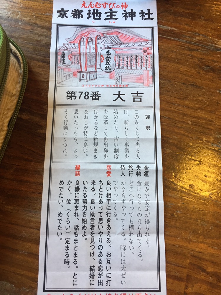 京都地主神社解签,求翻译