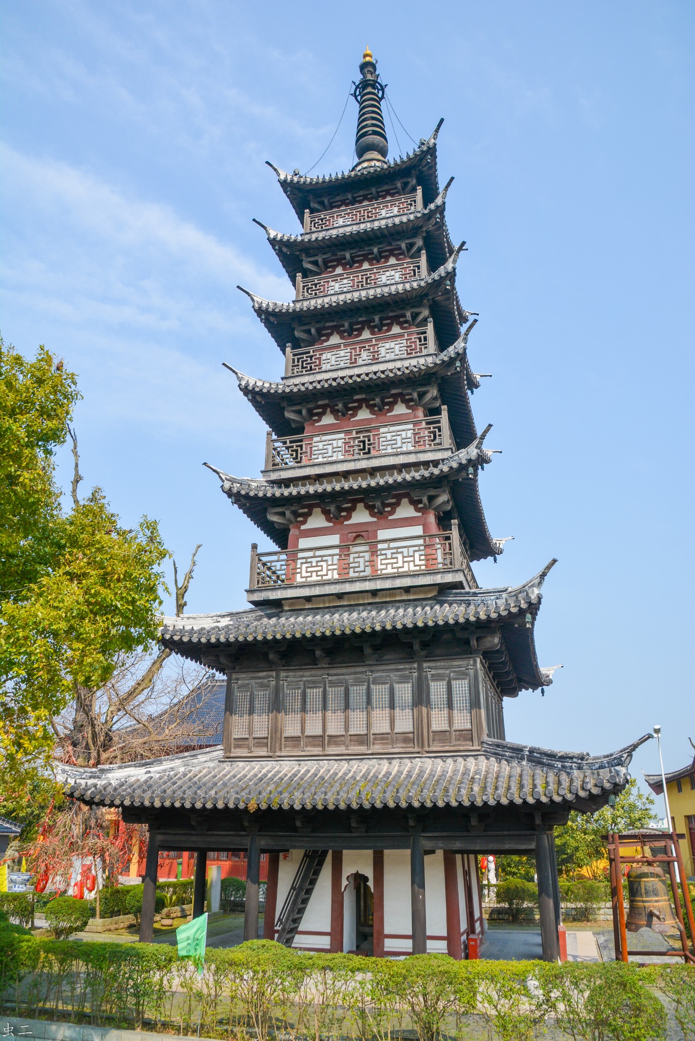 上海 松隐禅寺 华严塔 东林禅寺 金山嘴渔村 古塔巡礼系列之76-1