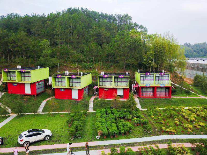 黄冈英山四季花海自驾套餐 穿越林中花海 住网红民宿