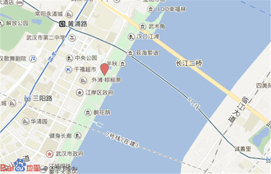 :汉口江滩公园地图