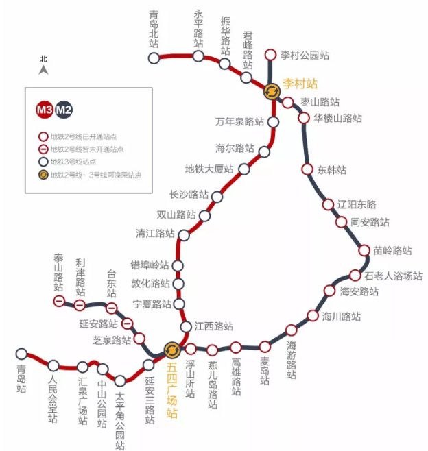 青岛开通地铁2号线哪些旅行路线变得更方便了