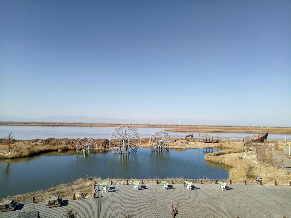 黄河外滩长河栈道景区