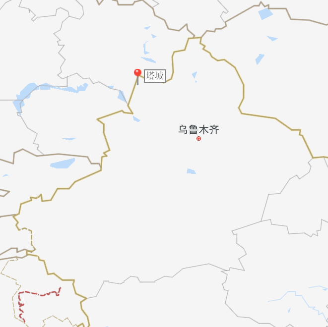 我想,先补习一下地理是有必要的. 塔城 在 新疆 的位置如下
