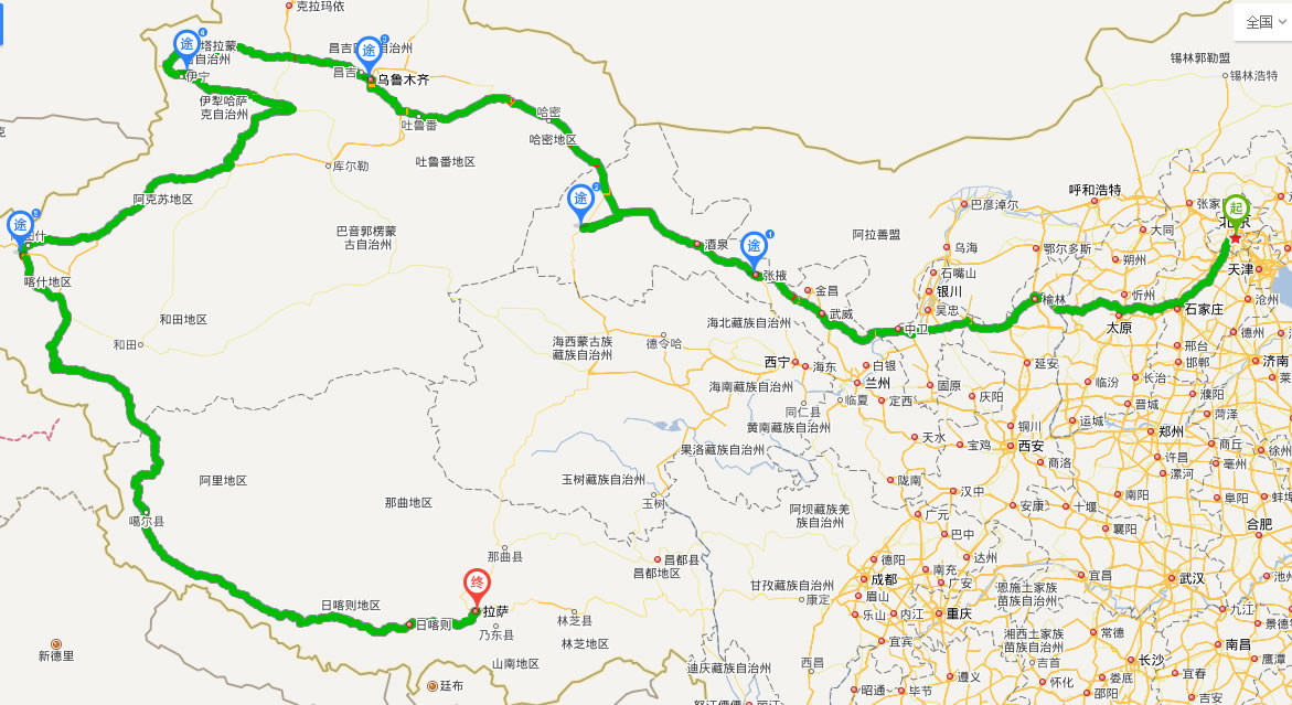 亮子手绘伊犁地图19次