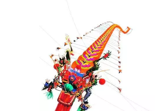 串儿 蜈蚣或龙形风筝.