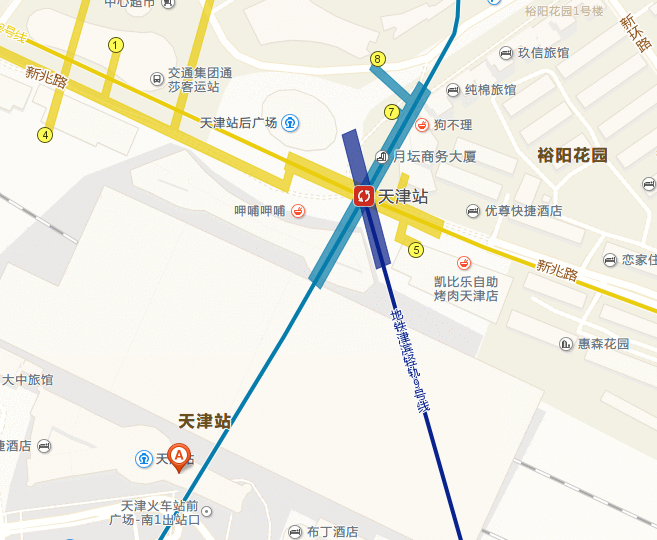 从天津站(火车站)到地铁站怎么走?