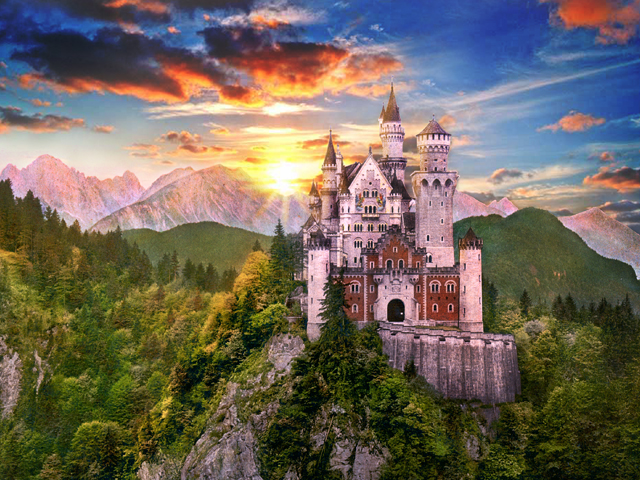 德国新天鹅堡一日游优质导游上门接送特色游玩项目