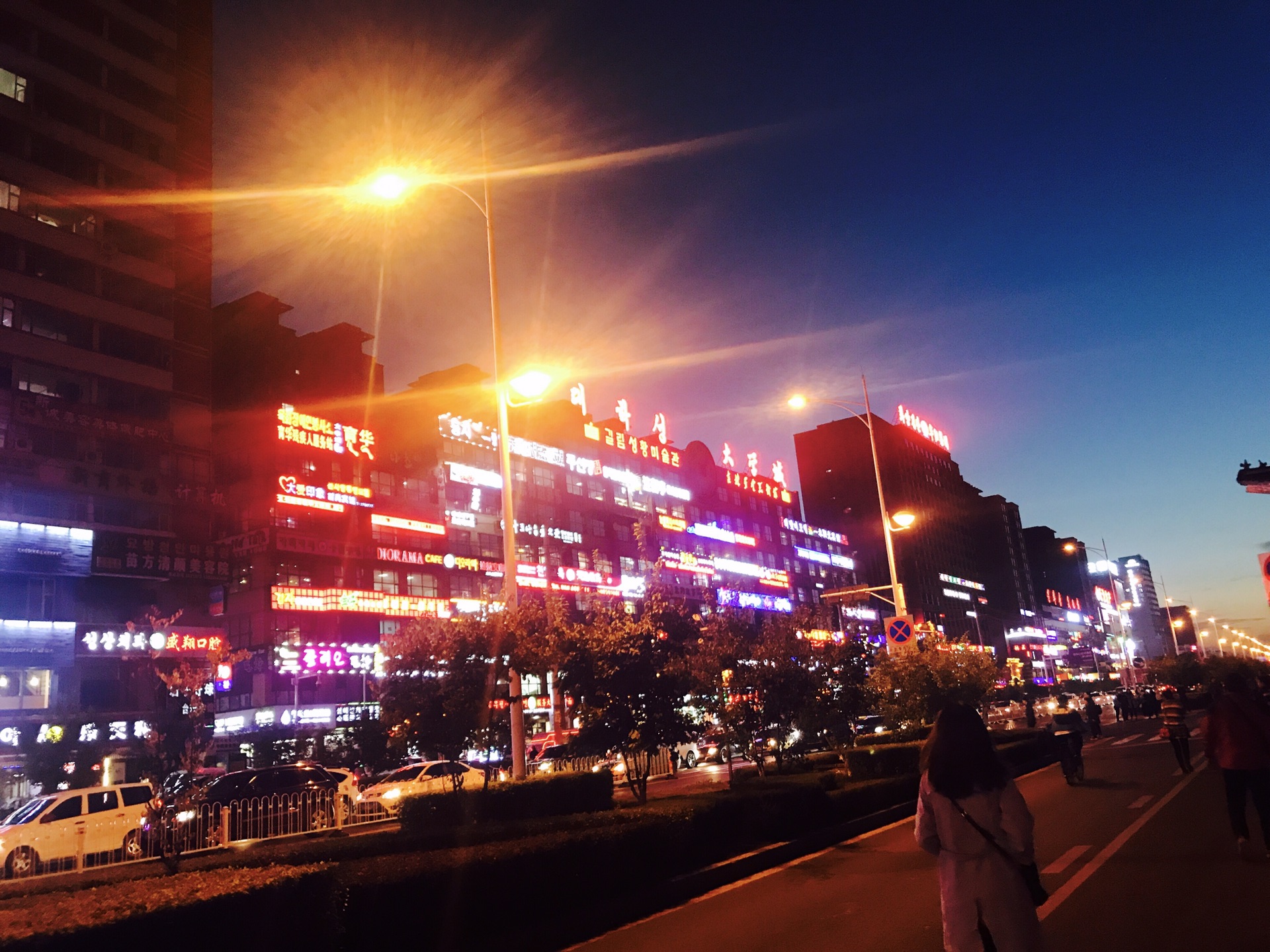 延吉人口2017_延吉夜景(2)