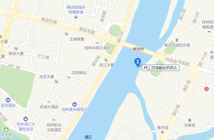 两江四湖路线图图片