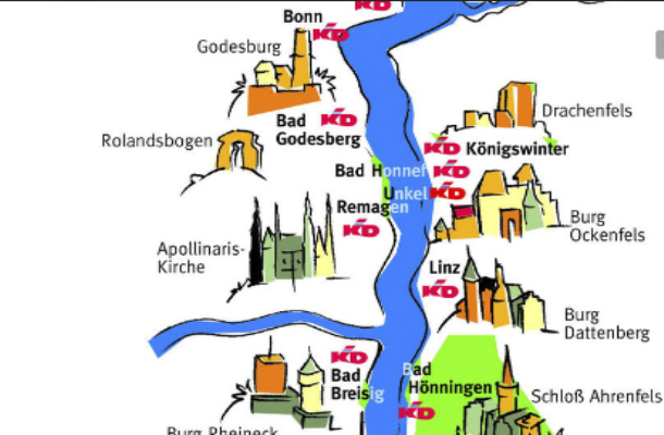 德国科隆莱茵河kd游船1天通票