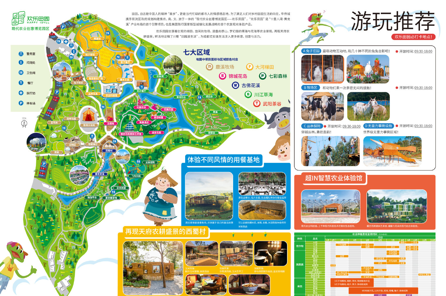 华侨城欢乐田园地图图片