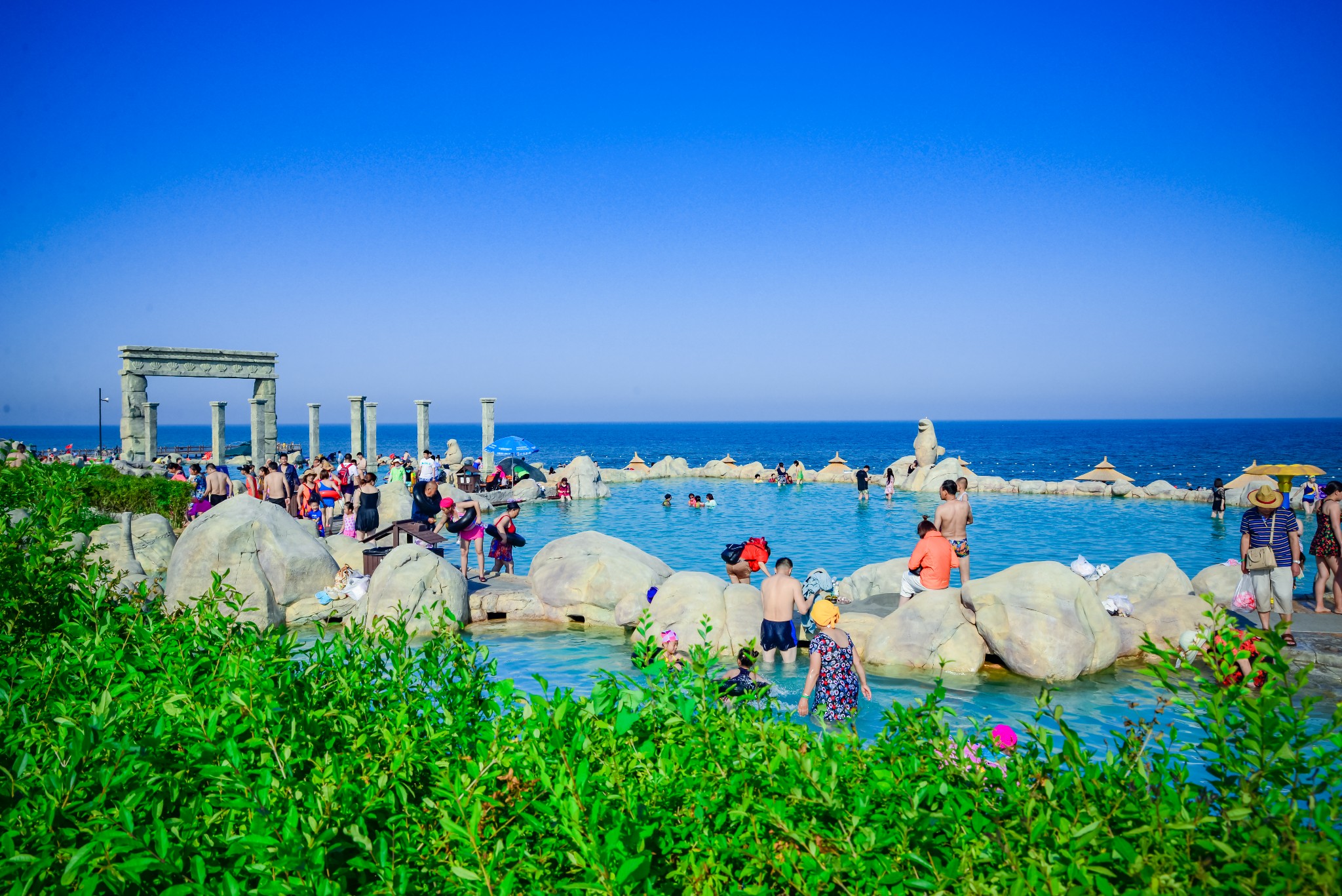海滩迷情湾菲奢尔海景温泉的泉水,来自于 北戴河 深海岩层,是距今1亿