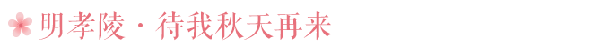 明孝陵:待我秋天再来 明孝陵:待我秋天再来